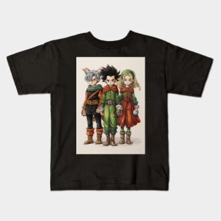 Three Cool Elves Kids T-Shirt